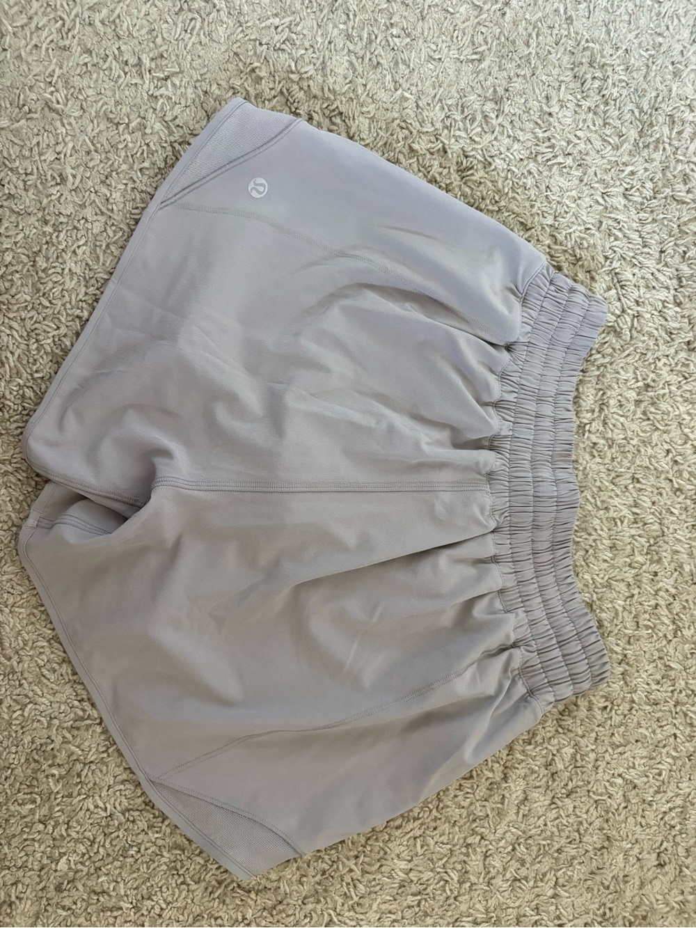 lululemon athletica Light Gray High-Rise Athletic Shorts - Picture 2 of 3